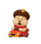 面白い巻き毛の子犬 （NT）（個別スタンプ：18）