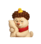 面白い巻き毛の子犬 （NT）（個別スタンプ：19）