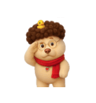 面白い巻き毛の子犬 （NT）（個別スタンプ：21）