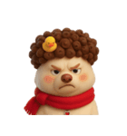 面白い巻き毛の子犬 （NT）（個別スタンプ：22）