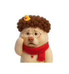 面白い巻き毛の子犬 （NT）（個別スタンプ：25）