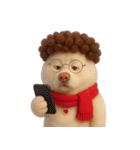面白い巻き毛の子犬 （NT）（個別スタンプ：27）