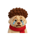 面白い巻き毛の子犬 （NT）（個別スタンプ：28）