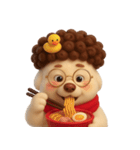 面白い巻き毛の子犬 （NT）（個別スタンプ：30）