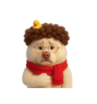 面白い巻き毛の子犬 （NT）（個別スタンプ：35）