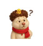 面白い巻き毛の子犬 （NT）（個別スタンプ：36）