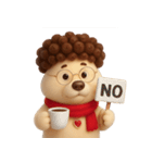 面白い巻き毛の子犬 （NT）（個別スタンプ：38）