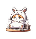 かわいいウサギハムスター （NT） v.1（個別スタンプ：1）