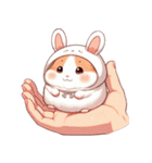 かわいいウサギハムスター （NT） v.1（個別スタンプ：10）