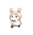 かわいいウサギハムスター （NT） v.1（個別スタンプ：16）