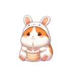 かわいいウサギハムスター （NT） v.1（個別スタンプ：33）