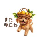 トイプードルとヘルシー生活♪（個別スタンプ：32）