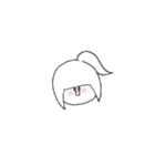ゆるいもののもの(動く女の子ver.)（個別スタンプ：1）