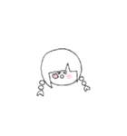 ゆるいもののもの(動く女の子ver.)（個別スタンプ：4）