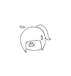 ゆるいもののもの(動く女の子ver.)（個別スタンプ：7）
