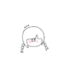ゆるいもののもの(動く女の子ver.)（個別スタンプ：11）