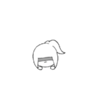ゆるいもののもの(動く女の子ver.)（個別スタンプ：14）