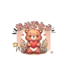 キュンシリーズ可愛いくまさん2（個別スタンプ：4）