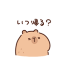 やさしいカピバラの家族連絡（個別スタンプ：17）