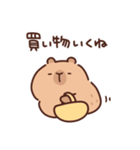 やさしいカピバラの家族連絡（個別スタンプ：25）