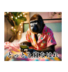 それゆけおかんゴリラ【夏ver】（個別スタンプ：14）