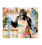 それゆけおかんゴリラ【夏ver】（個別スタンプ：31）