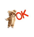 踊る！ダンス猫（着ぐるみ）（個別スタンプ：5）