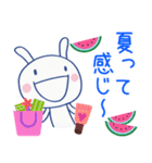 夏にピッタリ☆ほぼ白うさぎ（個別スタンプ：2）
