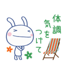 夏にピッタリ☆ほぼ白うさぎ（個別スタンプ：11）