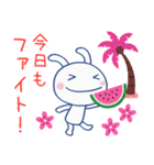 夏にピッタリ☆ほぼ白うさぎ（個別スタンプ：30）