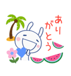 夏にピッタリ☆ほぼ白うさぎ（個別スタンプ：38）