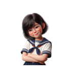 メガネをかけたかわいい女の子 （NT） v.2（個別スタンプ：40）