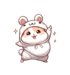 かわいいウサギハムスター （NT） v.2（個別スタンプ：1）