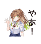 朝弱女子の猛ダッシュ★（個別スタンプ：3）
