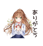 朝弱女子の猛ダッシュ★（個別スタンプ：7）