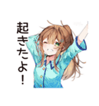 朝弱女子の猛ダッシュ★（個別スタンプ：28）