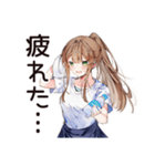 朝弱女子の猛ダッシュ★（個別スタンプ：34）