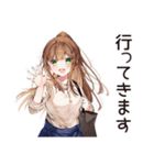朝弱女子の猛ダッシュ★（個別スタンプ：35）