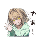 ゆるパーカーちゃんの梅雨日和（個別スタンプ：3）