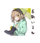 ゆるパーカーちゃんの梅雨日和（個別スタンプ：27）