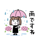 ゆるかわ女子♡梅雨・初夏（個別スタンプ：6）