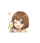 ゆるふわキャバ嬢ユミちゃん癒しスタンプ1（個別スタンプ：15）