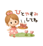 キュート♡おだんごガール・夏【3D】（個別スタンプ：5）