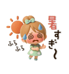 キュート♡おだんごガール・夏【3D】（個別スタンプ：22）