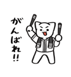 野球ねこ応援団・黒チームVer. その2（個別スタンプ：15）