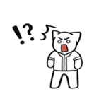 野球ねこ応援団・黒チームVer. その2（個別スタンプ：36）