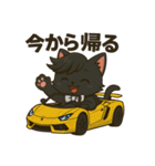 にゃいんずの黒色担当・くろにゃん（個別スタンプ：9）
