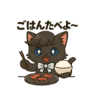 にゃいんずの黒色担当・くろにゃん（個別スタンプ：34）