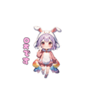 うさみみ可愛いガール（個別スタンプ：5）