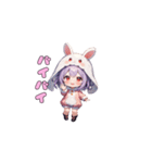 うさみみ可愛いガール（個別スタンプ：10）